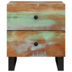 Comodini 2pz 40x33x46 cm in Legno Massello di Recupero