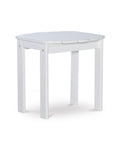 White Adirondack End Table