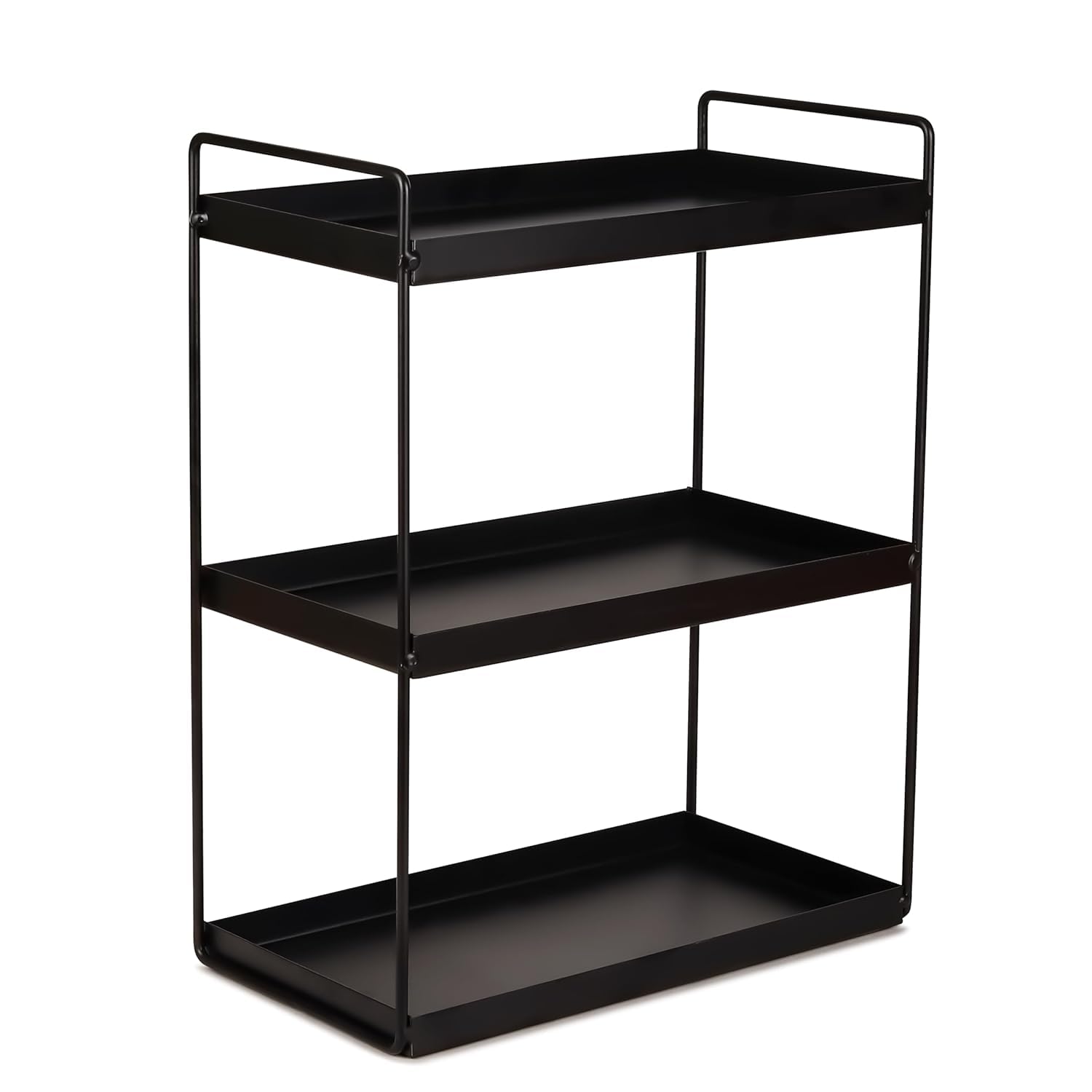 Cri8Hub Heavy Duty Metal Stand 3Tier Standing Rack For Home, Bathroom Countertop Storage Shelf, Cosmetic Organizer Holder Kitch