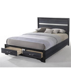 Acme Naima Queen Bed with Storage in Black