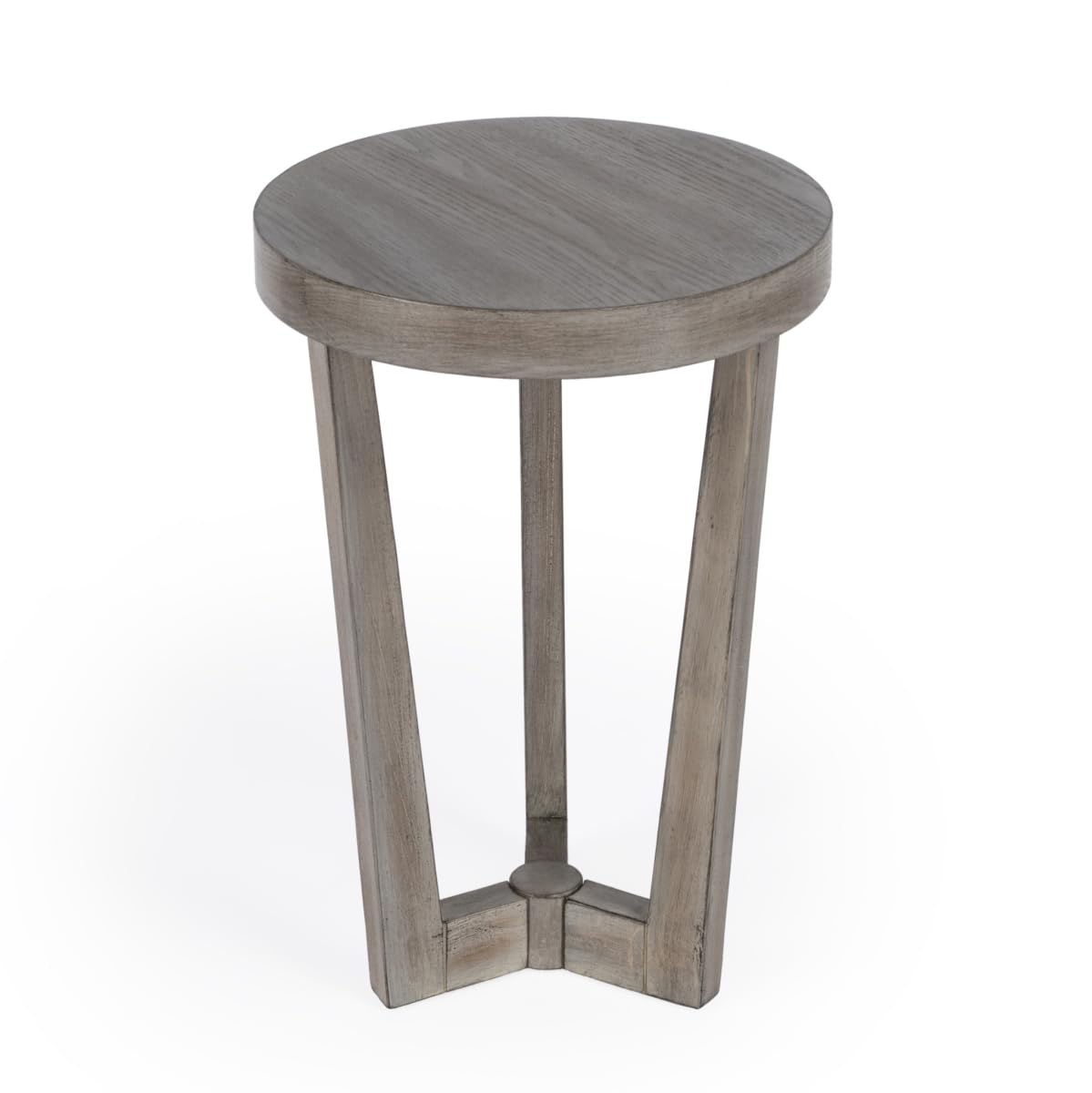 HomeRoots 489012 24 x 16 x 16 in. Gray Manufactured Wood Round End Table