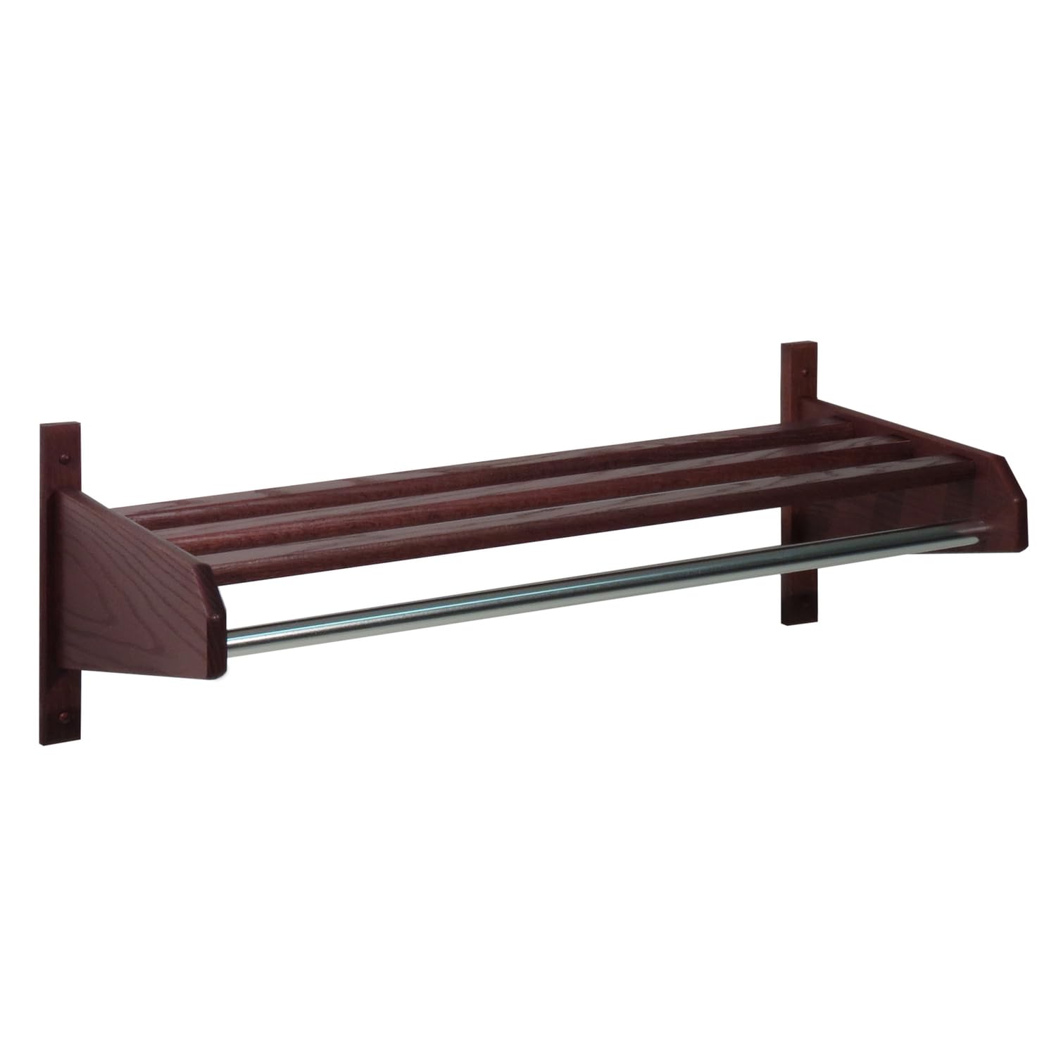 Wooden Mallet 38-Inch Coat And Hat Rack, Mahogany