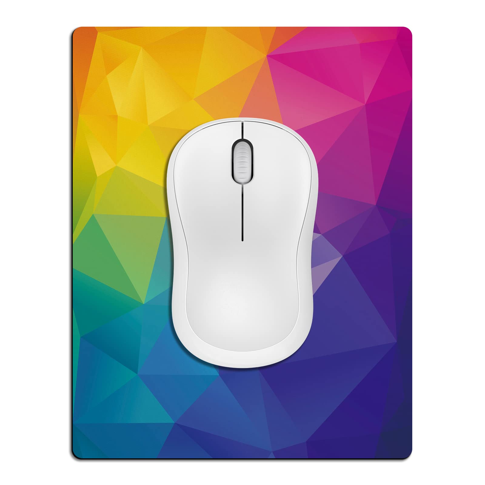 Cyanbone Small Mouse Pad, Mini Mouse Pads For Wireless Mouse And Laptop, Travel Mousepads With Designs - Cool Colorful Rainbow,