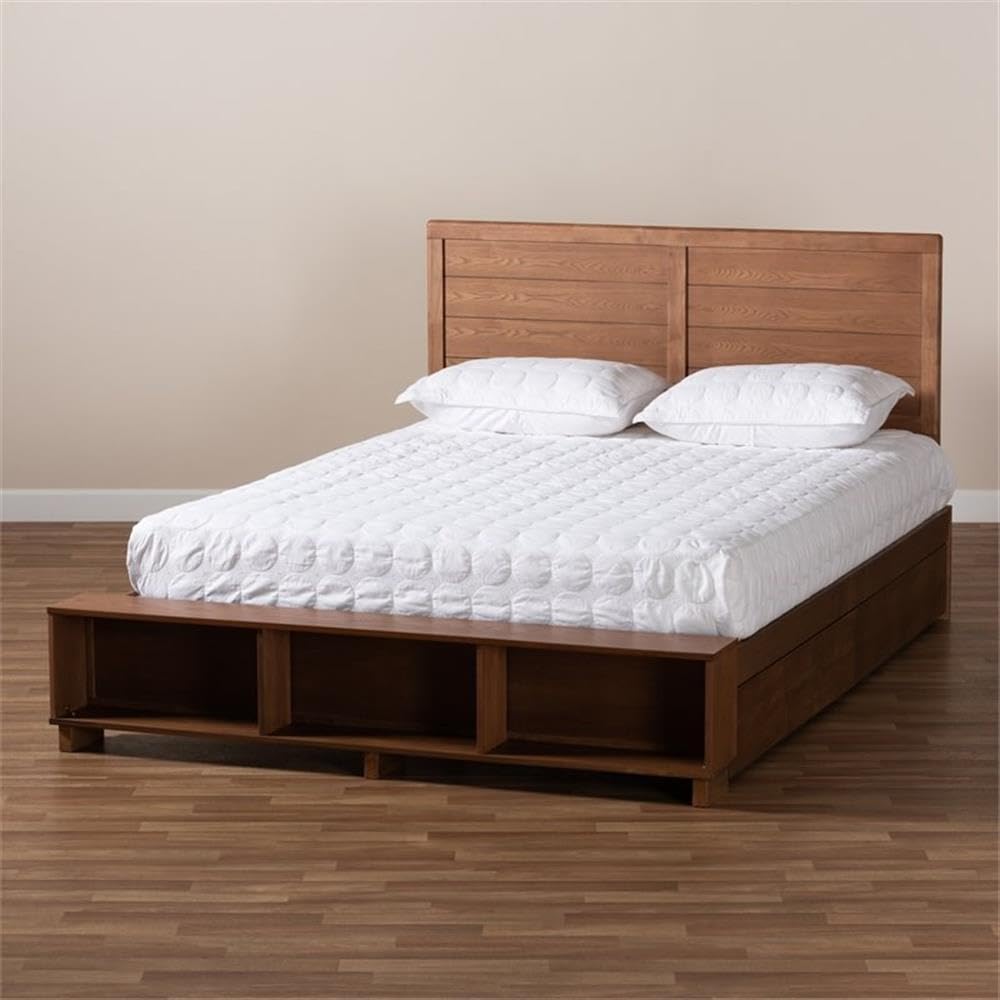 Baxton Studio Alba Platform Storage Bed - Thumbnail 3