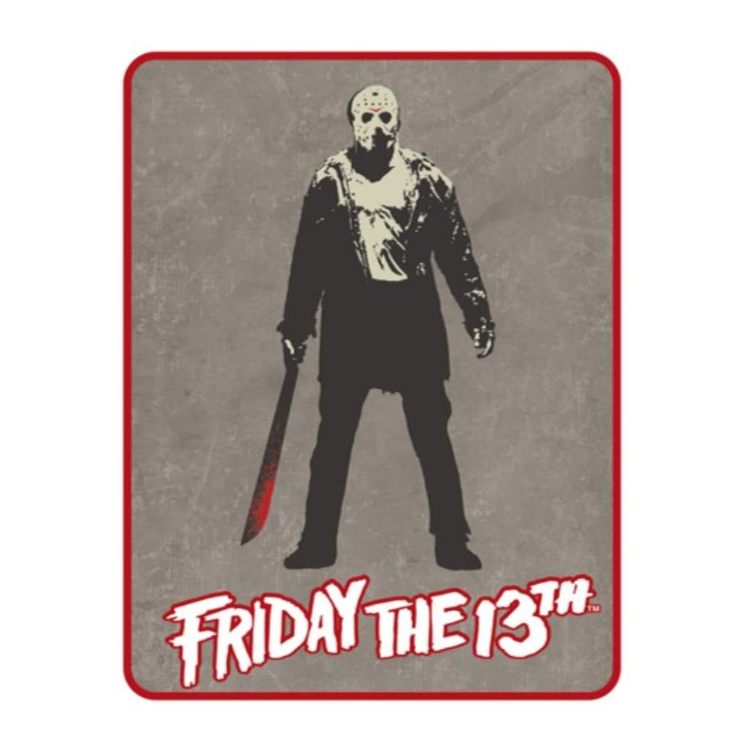 Franco Halloween Friday The 13th Jason Horror Bedding Super Soft Micro Raschel Throw, 46 in x 60 in, (Official Licensed Product)