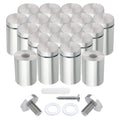 Stainless Steel Standoff Screws, 20Pcs 1/2 X 1 Inch Wall Standoff Sign Holders Screws, Mounting Glass Hardware For Hanging Acryl