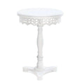 Koehler 15090 White Flourish Pedestal Table, 21