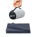 Litume Travel Blanket Lightweight and Breathable, 67 x 48 in Soft Airplane Flight Blanket for Travelers, Foldable Camping Sheet 