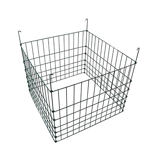 Garden Wire Compost Bin 30x30x24 inches, Green, Garden Bed Fencing