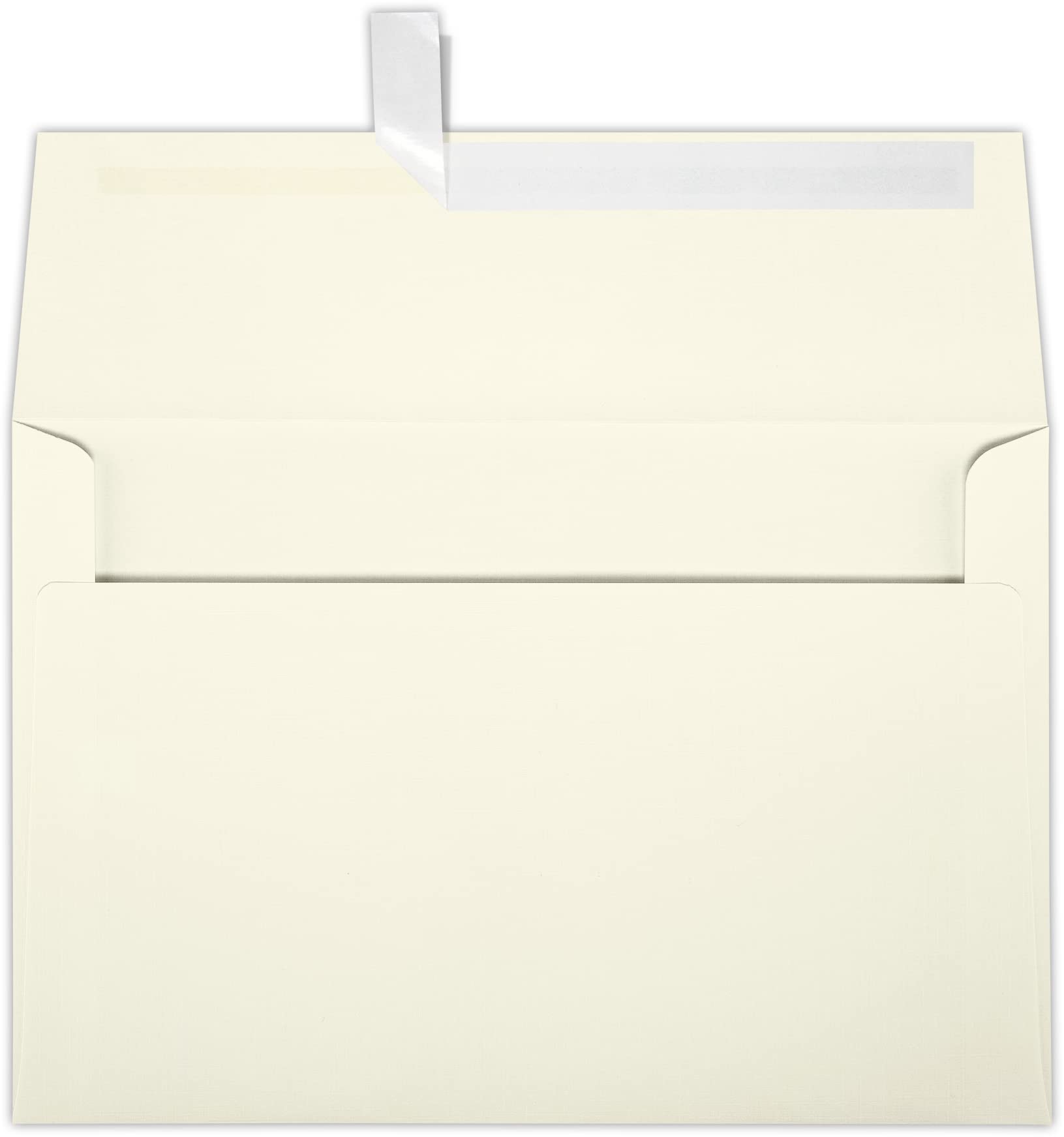 A8 Invitation Envelopes W/Peel & Press (5 1/2 X 8 1/8) - Natural Linen (50 Qty) | Perfect For Invitations, Announcements, Sendin