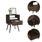 HomeRoots Modern Dark Walnut Bedroom Nightstand