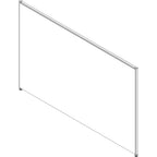 72" Width x 48" Height - Fabric, Steel - Gray-90264-Furniture