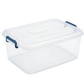 Plastic Storage Bins with Lids, Clear Stackable Storage Containers  21 Qt