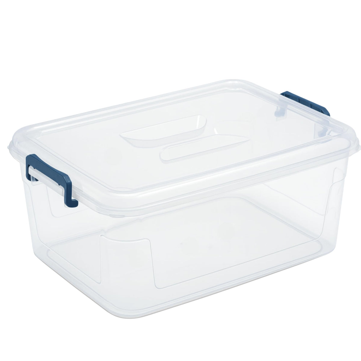 Plastic Storage Bins with Lids, Clear Stackable Storage Containers  21 Qt