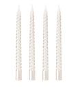 Taper Candles,10 inch-Set of 4 Metal StyleTapered Candles, Long Candle,Tall Candlesticks, Long Candle Sticks,Spiral Taper Candle