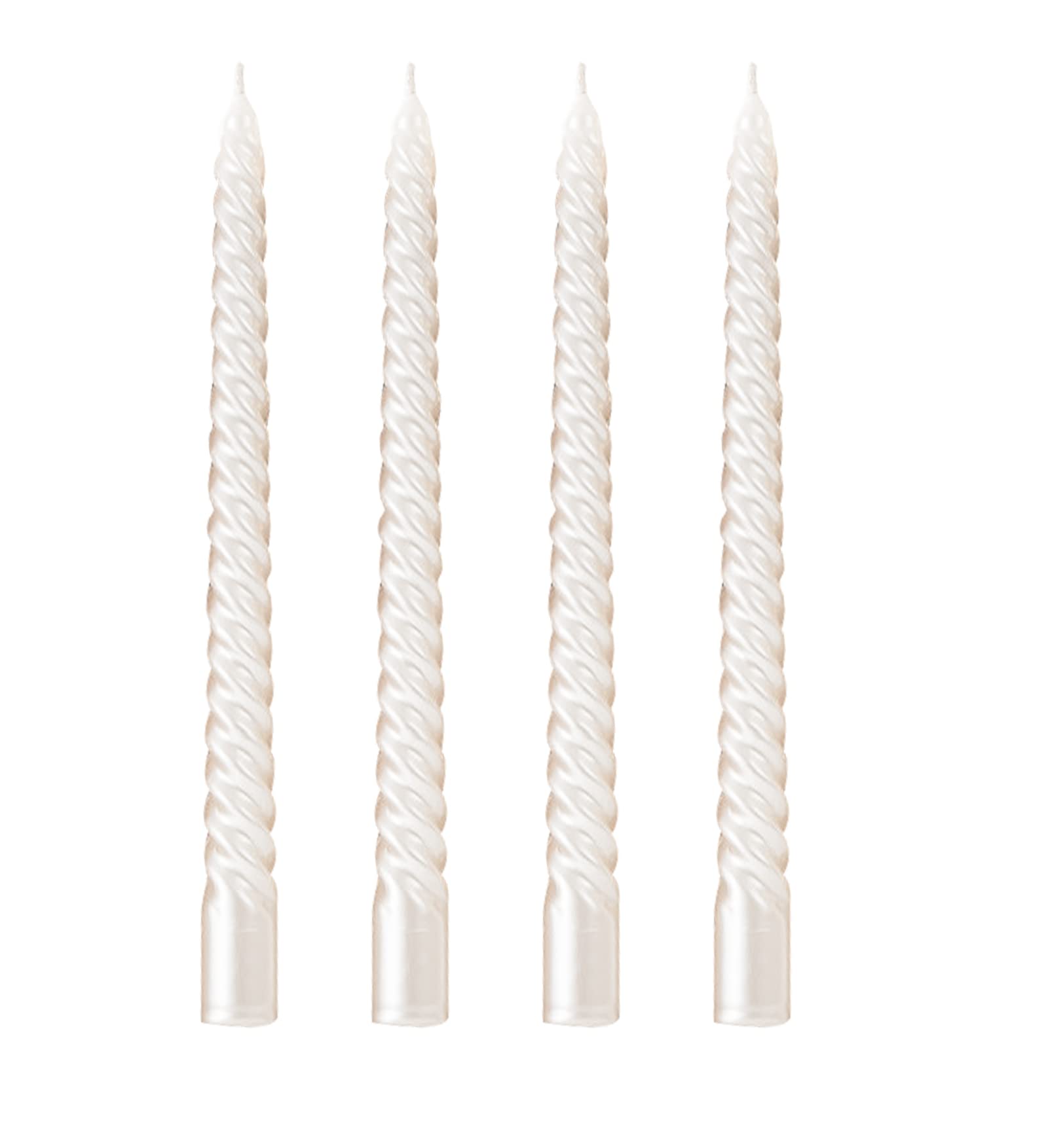Taper Candles,10 inch-Set of 4 Metal StyleTapered Candles, Long Candle,Tall Candlesticks, Long Candle Sticks,Spiral Taper Candle