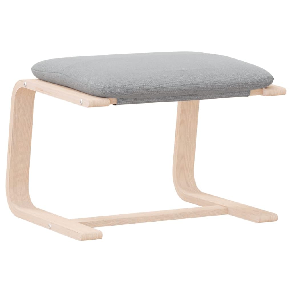 Vidaxl Footstool Light Gray 20.1''X16.1''X15.7'' Fabric
