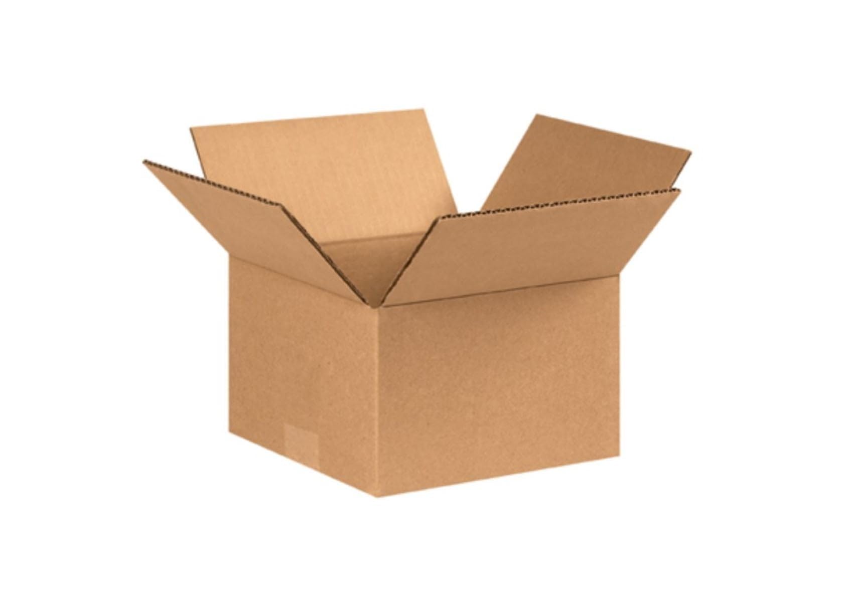 Secure Seal - 8X8X5 Pack Of 100 Corrugated Cardboard Packing Shipping Mailing Moving Carton Boxes