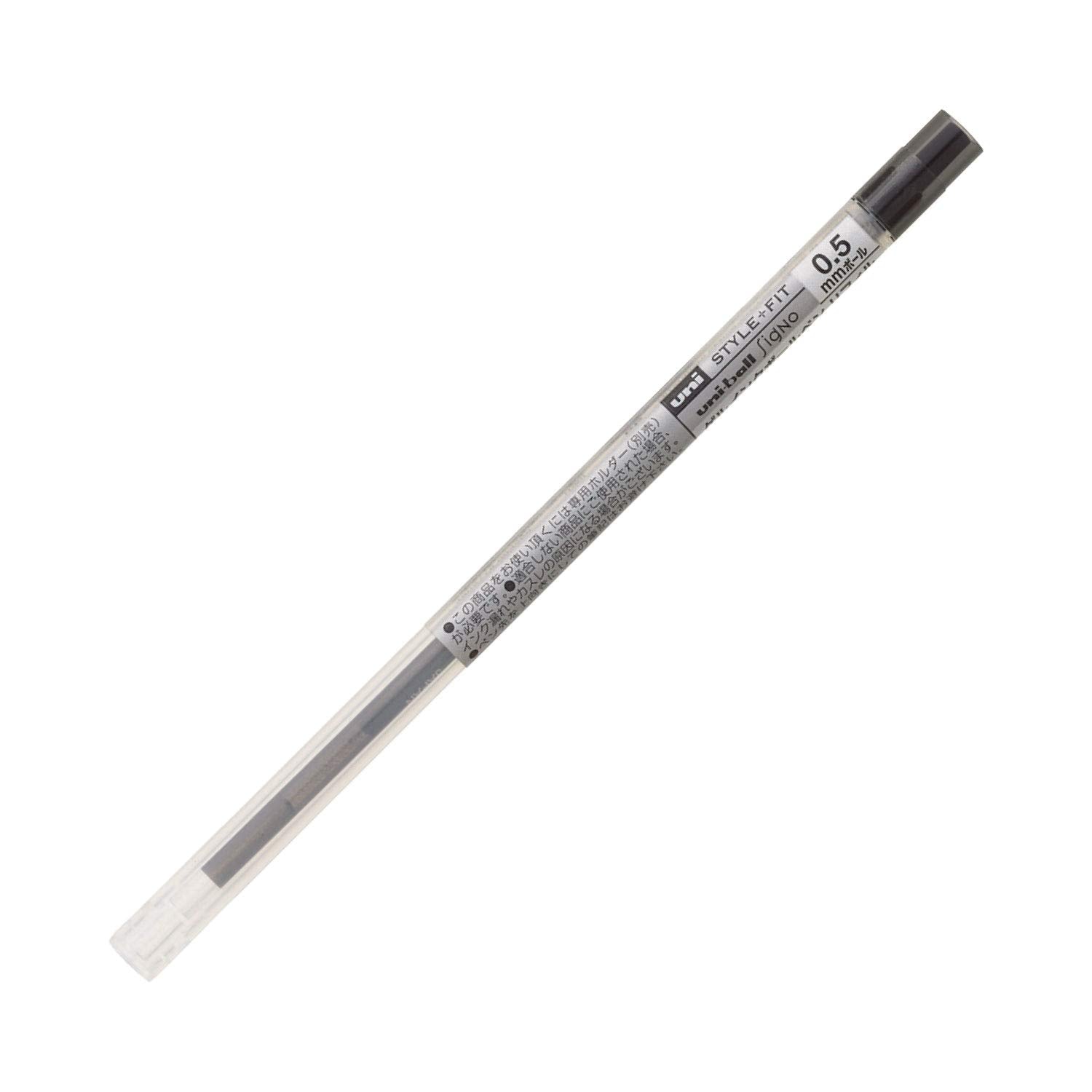 Uni Stylefit Gel Ballpoint Pen Refill, 0.5Mm, Black (Umr10905.24)
