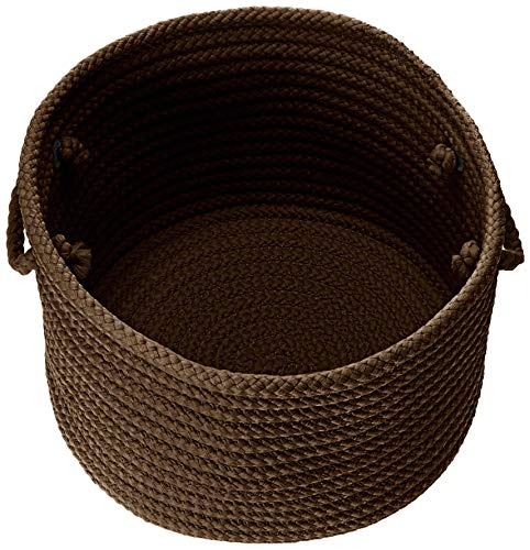 Colonial Mills Simply Home Solid Decorative Basket, 24”X24”X14”, Mink