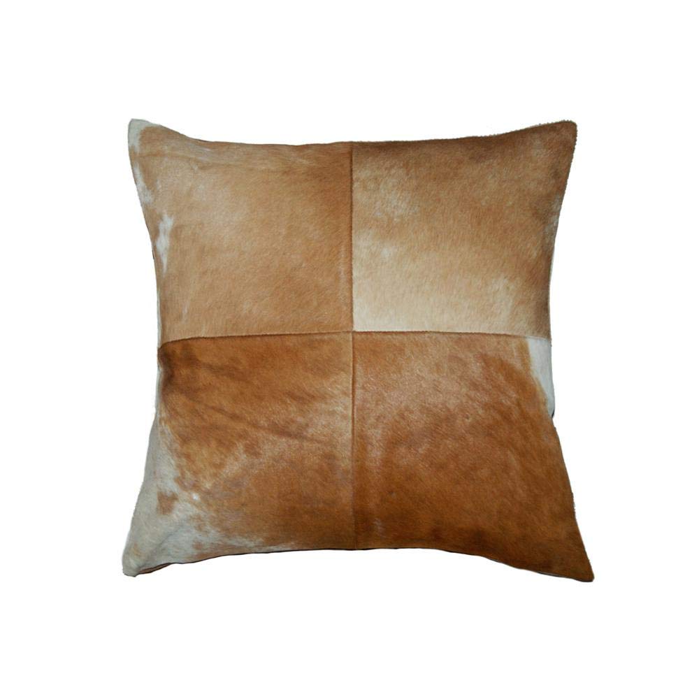 HomeRoots Pillow 18' X 18' - Tan/White