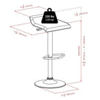 Winsome Wood Cora 3-Piece Round Pub Table with 2 Swivel Stool Set