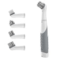 Electric Cleaning Brush with 4 in 1 Multiple Brush Heads, Indoor Household Cordless Motorized Brush for Bathroom Toilet Kitchen 