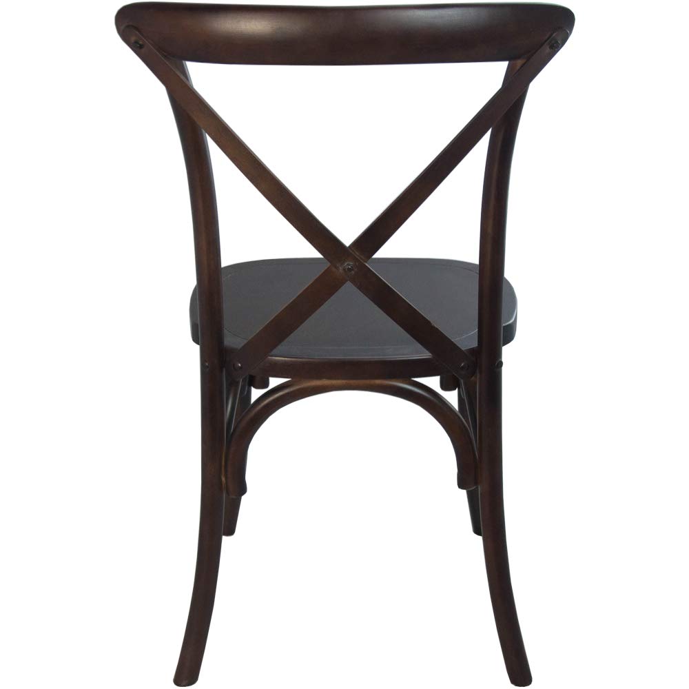 Flash Furniture Advantage Walnut X-Back Chair