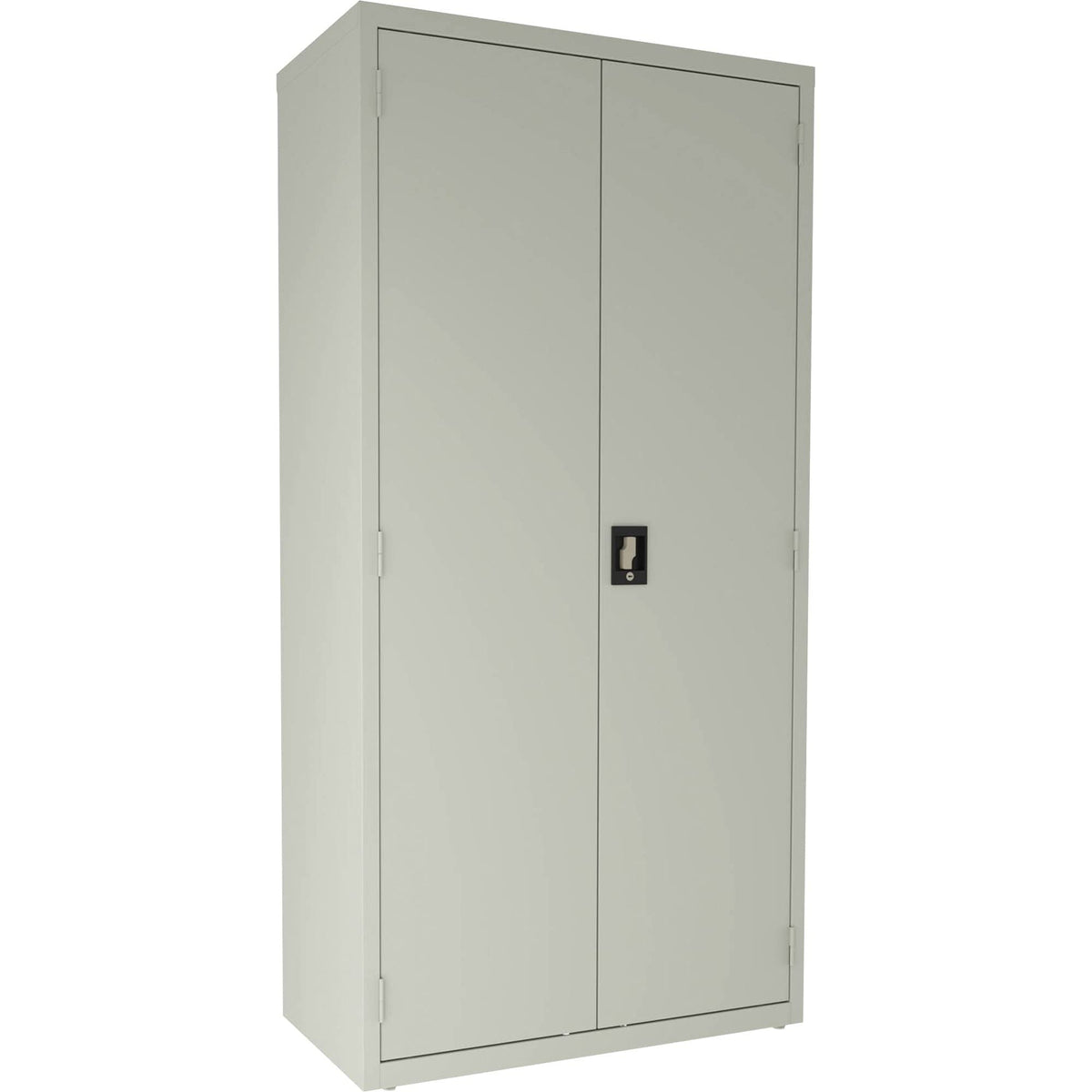 Lorell, Llr00019, 4-Shelf Steel Janitorial Cabinet, 1 Each, Light Gray