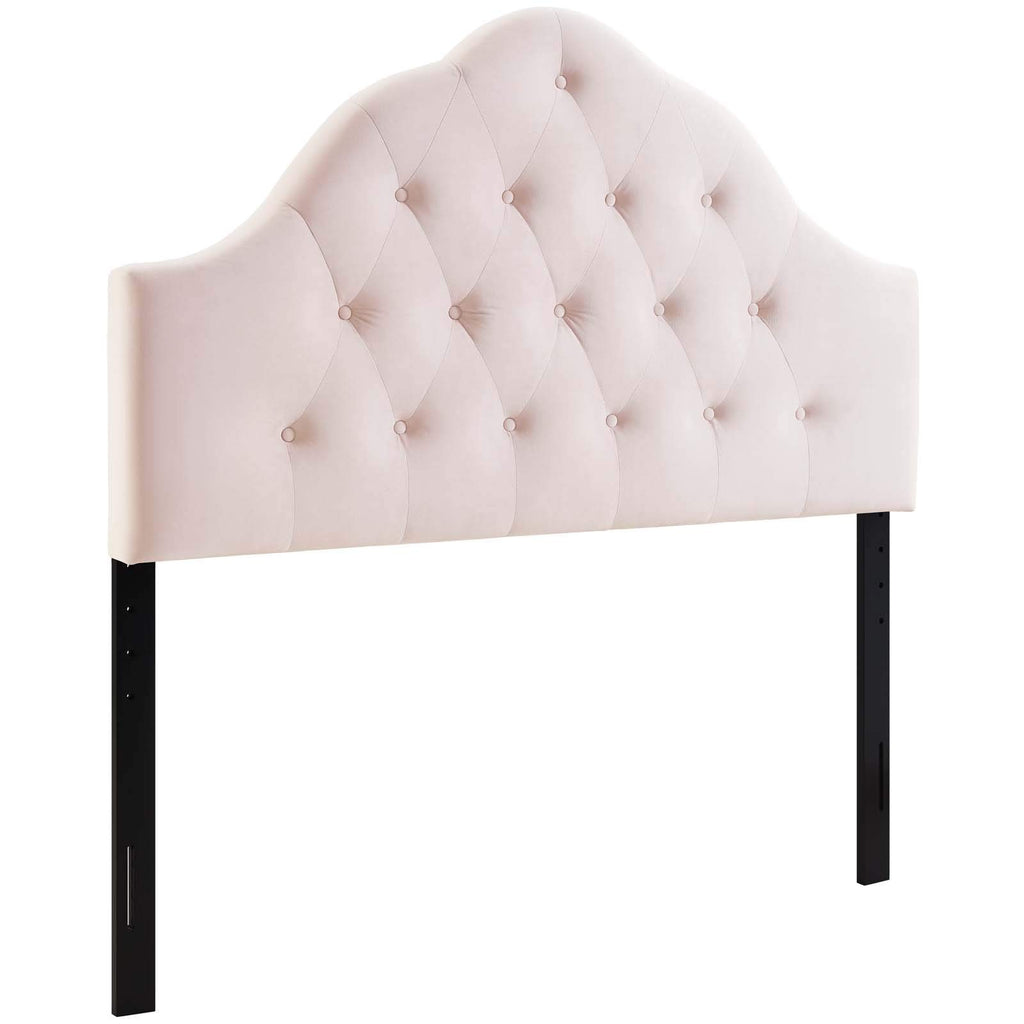 Modway Sovereign Full Diamond Tufted Performance Velvet Headboard, Pink