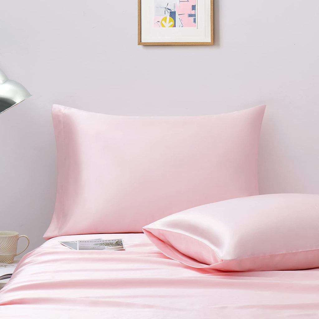 Ersmak Satin Pillowcase King Set Of 2, Ultra Soft & Silky Satin Pillow Cases For Hair And Skin, Wrinkle Fade Resistant Pillow Co