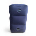 Ujeavette Soft Material Cover Cover Inflatable Footrest Two Air Valves ThreeTier Footrest, Dark Blue
