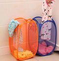 S Cart Folding Laundry Basket, Large Laundry Hamper With Ventilation, Collapsible Freestanding Clothes Hamper, Storage Basket fo