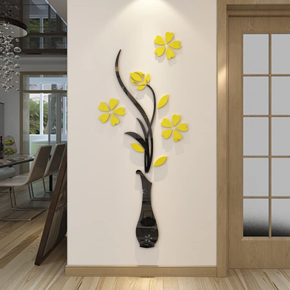 Hermione Baby 3D Vase Wall Murals for Living Room Bedroom Sofa Backdrop Tv Wall Background, Originality Stickers Gift, DIY Wall 