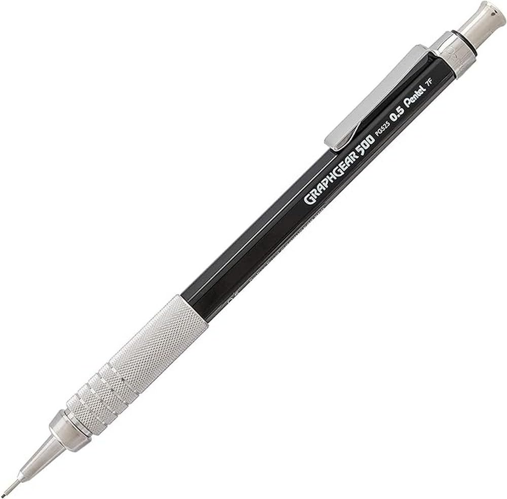 Pentel Graphgear 500 Automatic Drafting Pencil Black (Pg525A)