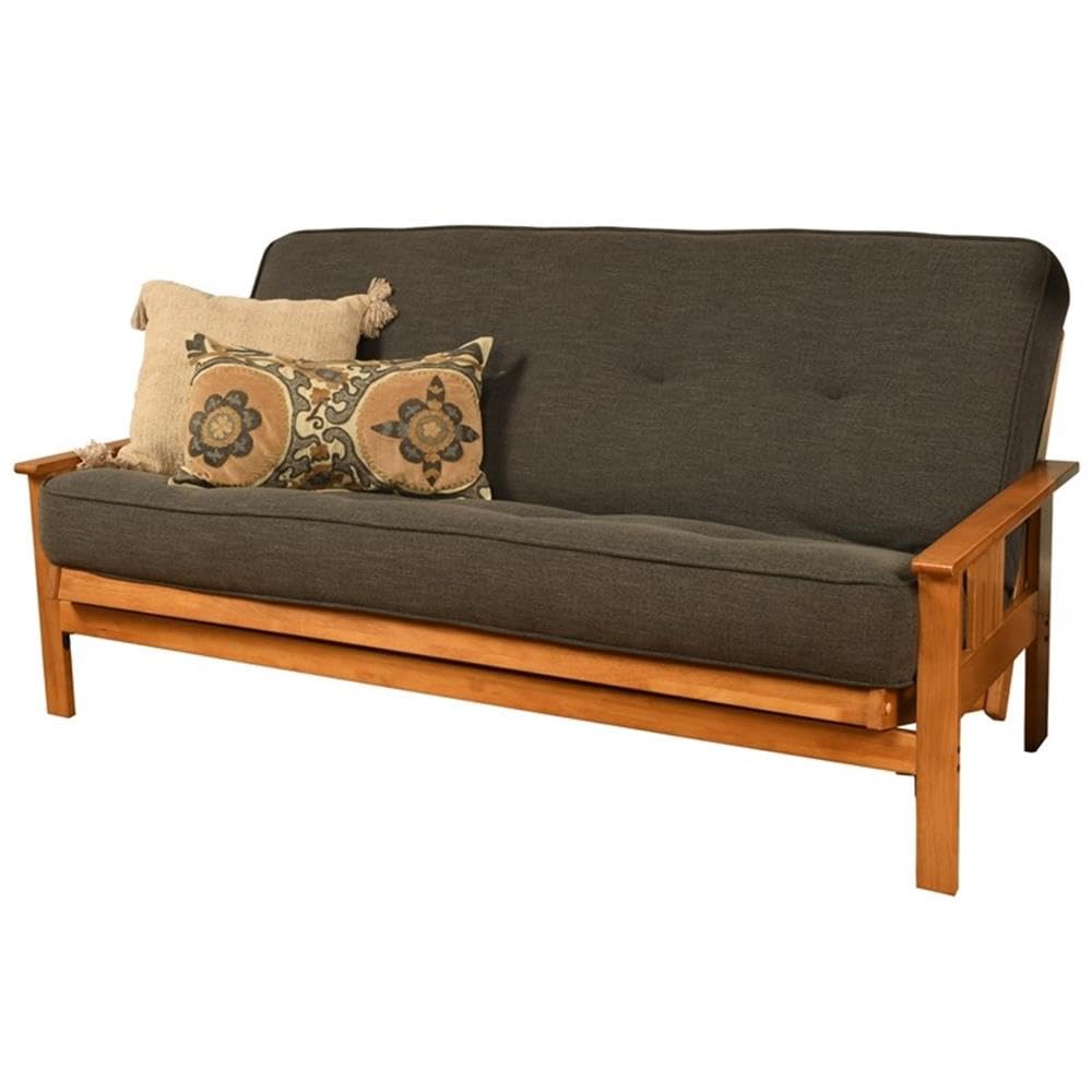 Kodiak Furniture Cotton/Foam Full-Size Futon 7" Mattress w/Charcoal Cover-Frame Not Included