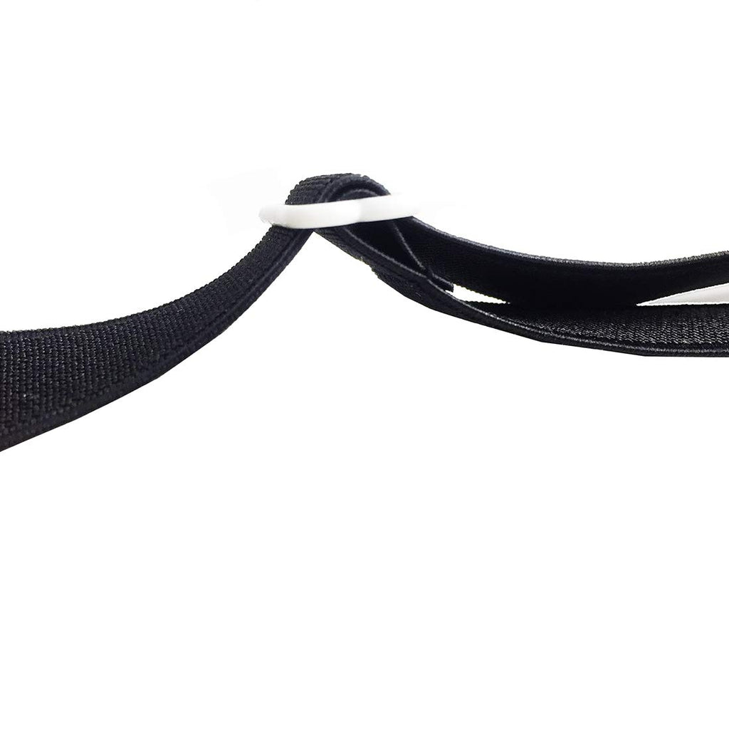 Eopocdor Bed Sheet Straps Adjustable,Metal Fasteners,6 Sides For Full,Queen,King Twin,Any Size Bed (Black)