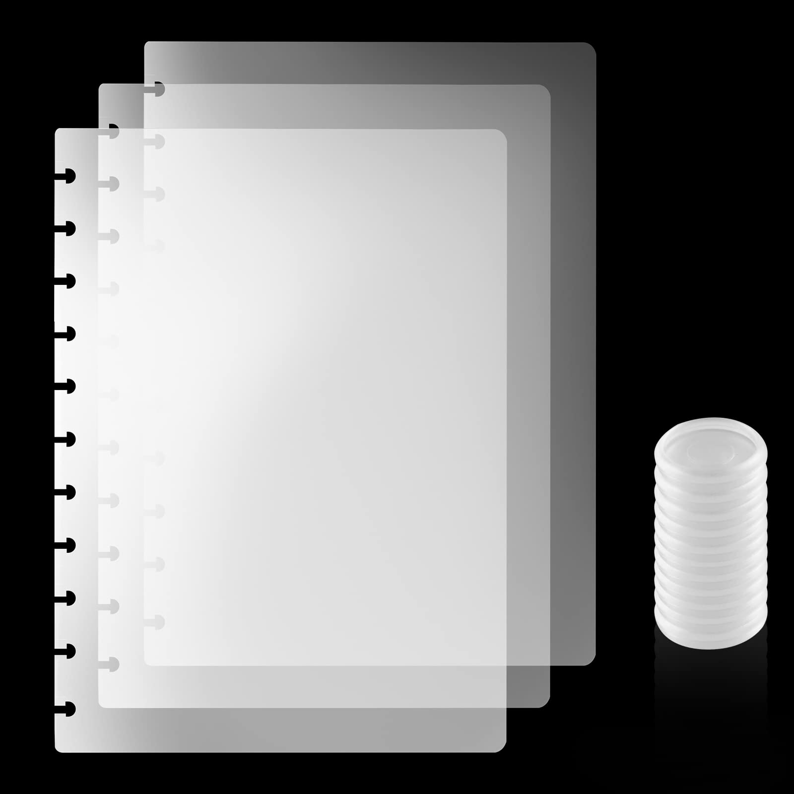 3 Set Discbound Notebook Poly Cover Covers For Discbound Notebook Discbound Cover Letter Size For Notebook Office Product(Note:O