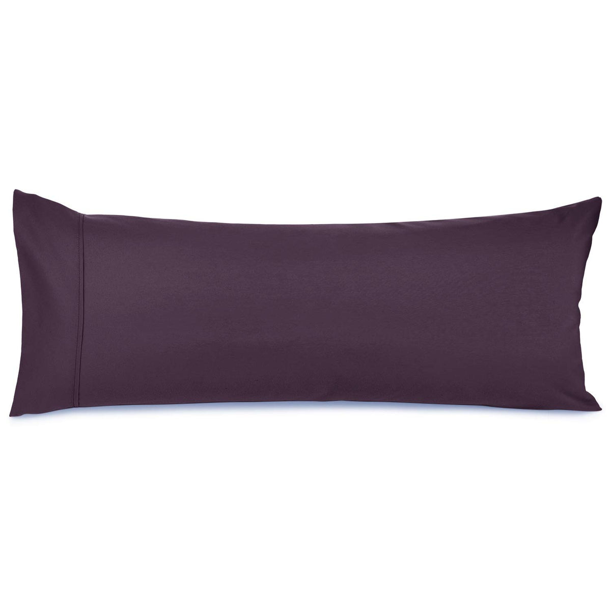 Nestl Body Pillow Cover - Soft Body Pillow Pillowcase - Lightweight Purple Eggplant Pillowcase - Microfiber Body Pillow Case Cov
