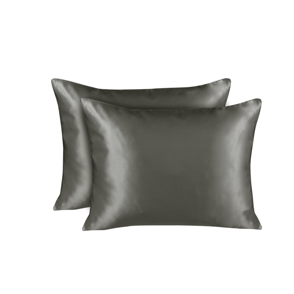 Shopbedding Satin Pillowcase For Hair And Skin, Silk Pillowcases 2 Pack, Luxury Satin Pillow Cases Standard Size With Zipper Clo