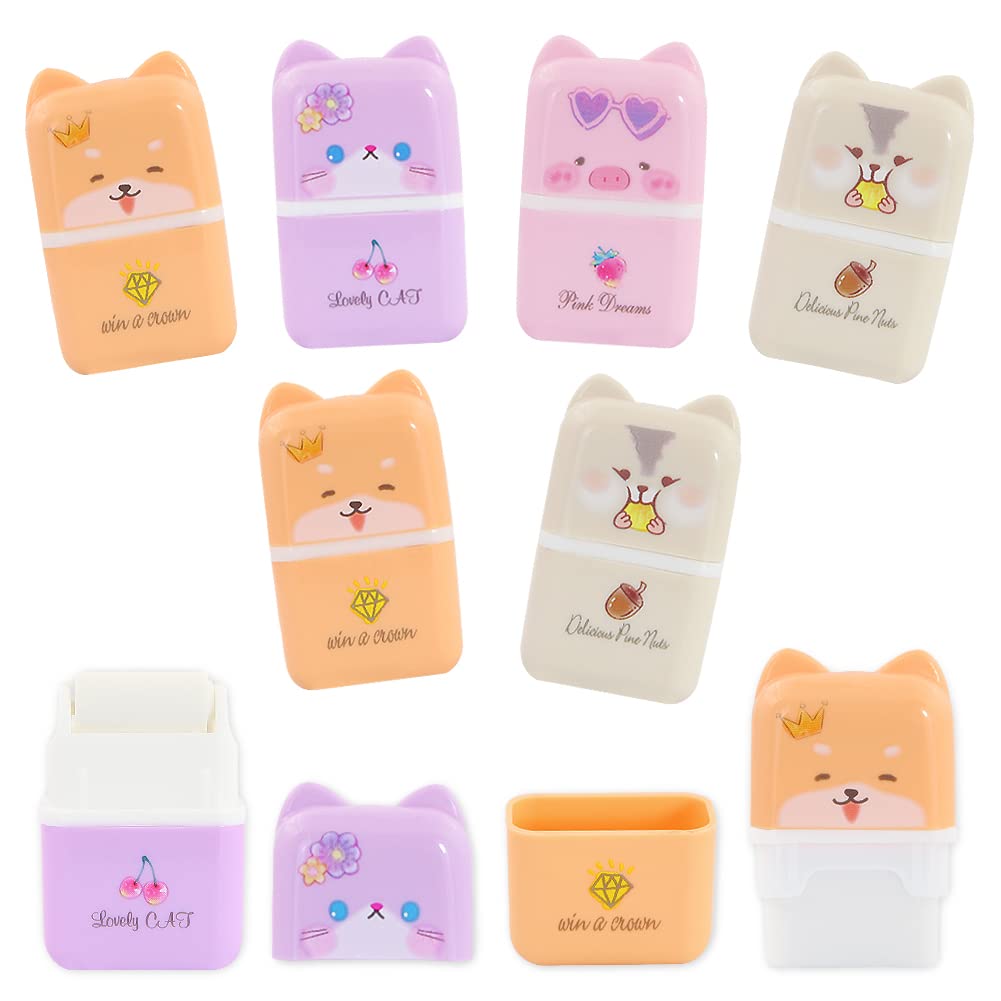 8 Pcs Cute Erasers For Kids, Cute Cartoon Rubber, Fun Party Favor & School Supplies, Kawaii Drawing Eraser For School Office Sup