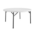COSCO Commercial 5 (60) Round Blow Mold Table, White