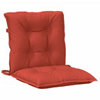 Vidaxl Lowback Chair Cushions 4 Pcs Melange Red 39.4X19.7X2.8 Fabric