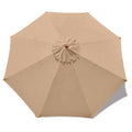 Mastercanopy Patio Umbrella 9 Ft Replacement Canopy For 8 Ribs-Beige