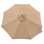 Mastercanopy Patio Umbrella 9 Ft Replacement Canopy For 8 Ribs-Beige