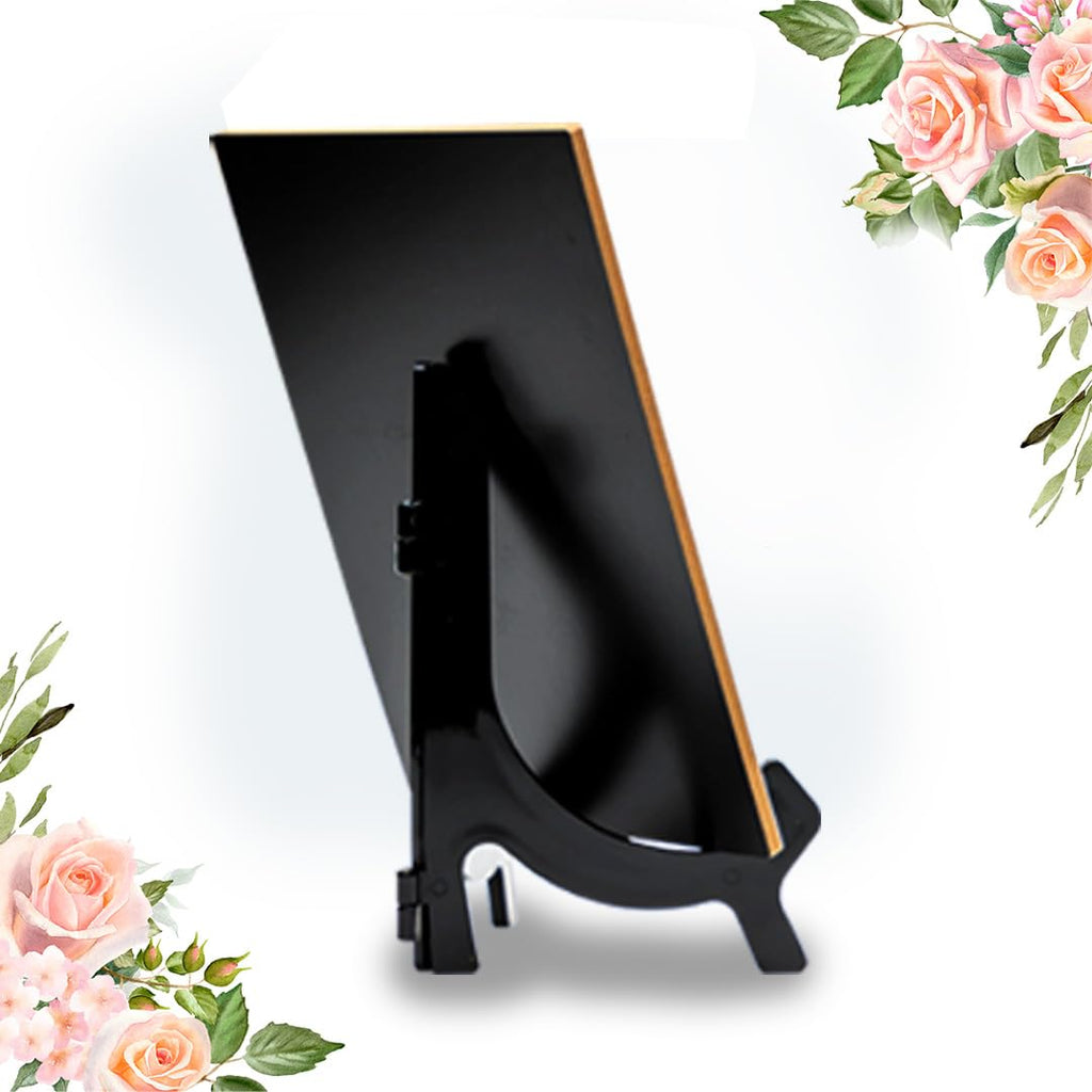 Home Is Where You Poop Most Comfortably Table Sign With Green Leaves Design (6 X 8'')