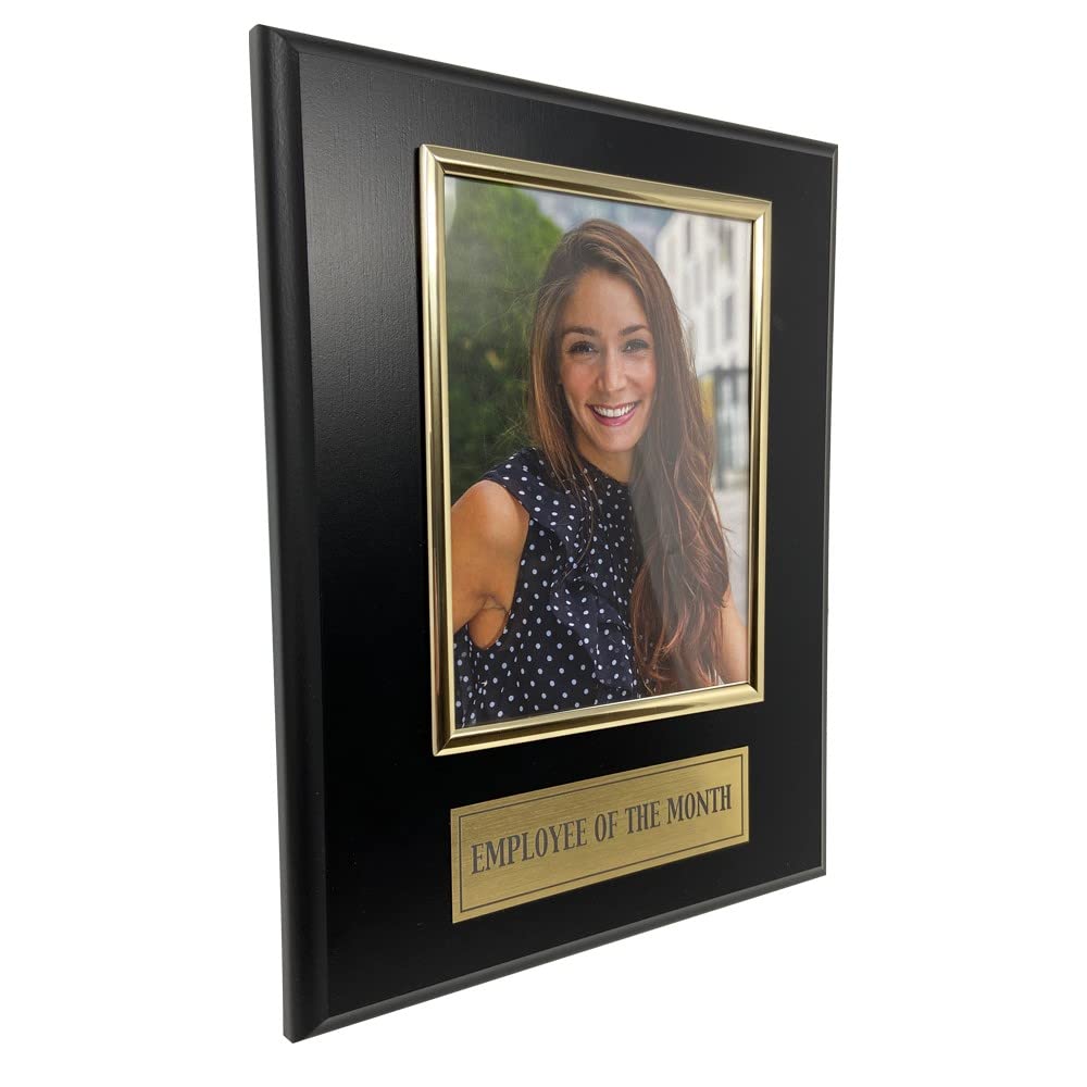 Trophy Hut Employee Of The Month Award Plaque. Custom 8'X10' Picture Plaque Holds A 4'X6' Photo. Employee Appreciation Award