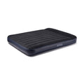 Intex Dura Beam Standard Classic Fiber-Tech Inflatable Pillow Rest Airbed Mattress With Built-In Electric Pump And Carry Bag, Qu