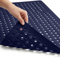 Gorilla Grip Patented Bath Tub Shower Mat, 35x16 Washable Bathtub Floor Mats, Suction Cups and Drain Holes to Keep Tubs Clean, N
