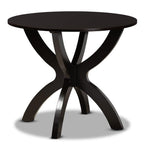 Baxton Studio Karla Modern and Contemporary Transitional Dark Brown Finished Wood 5-Piece Dining Set
